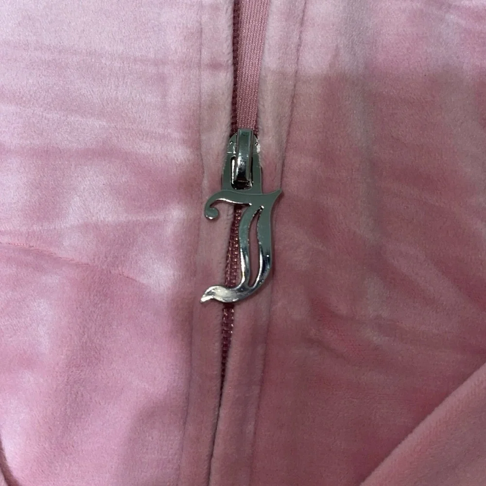 Juicy Couture y2k rose velour rhinestone bling tracksuit size small - Picture 6 of 8